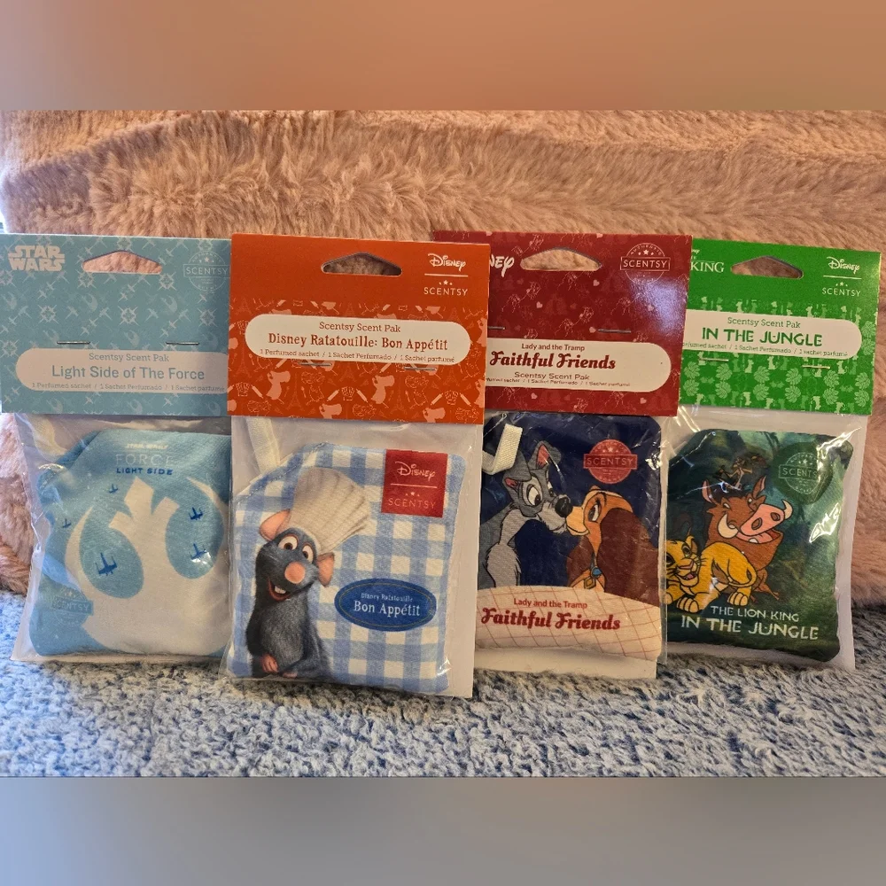 Scentsy Brand Disney Collection Scent Paks Set Of 4 - Picture 1 of 5